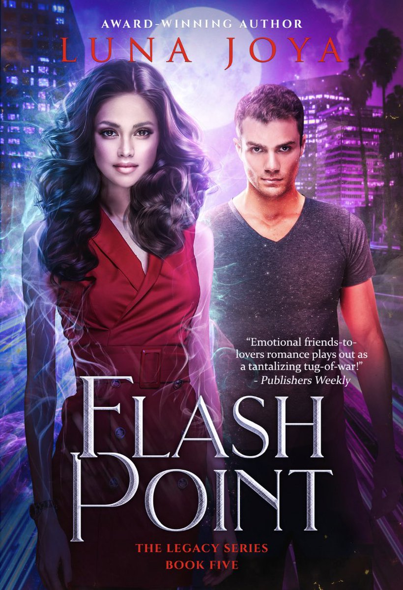 lunajoyawriter's tweet photo. It’s cover reveal day for Flash Point, the Legacy series finale. 
💜friends-to-lovers romance
💜forbidden lovers
💜gamer/hacktivist heroine
💜witch sisters
💜murder mystery
💜dragon lore
💜all the steam 🔥

Mina &amp; Josh 💜💜💜
#paranormalromance https://t.co/1Ht1o0nIHH