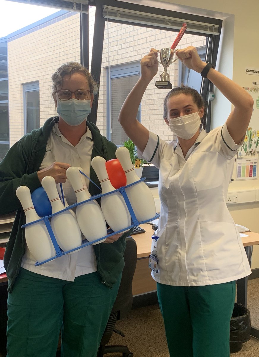melcharmerOT's tweet photo. Feel Good Friday at Bolton today and Iโm feeling good after winning the bowling competition with Charleen in close 2nd place. Doing it for the greens ๐ณ๐ @boltonnhsft #FeelGoodFriday #boltonAHPs #boltonstroketherapy https://t.co/O9p1dE0QTB