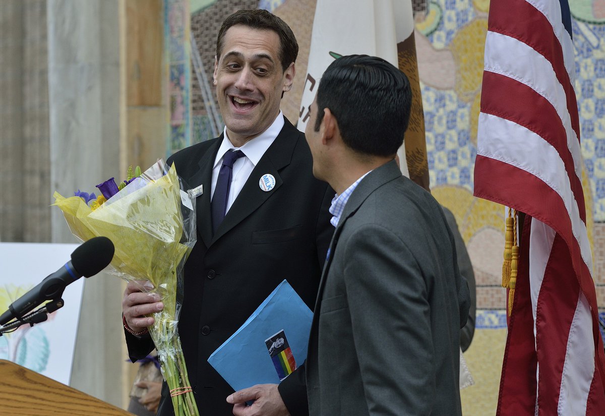 4/7 Perhaps no one feels that legacy more than Stuart Milk, Harvey's nephew, who came out the night his uncle was gunned down and hasn't looked back since.