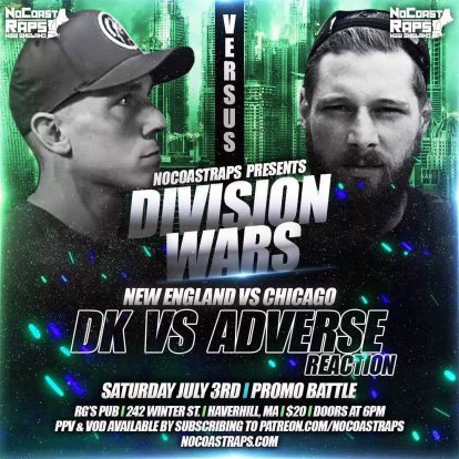 NoCoastNE's tweet photo. @Sk8er2theGator v Adverse Reaction #nocoast #familyshit #thisleagueisbullshit #divisionwars #longlivewhiteshadow cc: @CLASH_WS @ThisIsCjA @Beretta_Broke @NoCoastRaps @BeastPrimus @Billblazedagawd @shakezu @YOSkaZOG https://t.co/ijUyiLM7fe