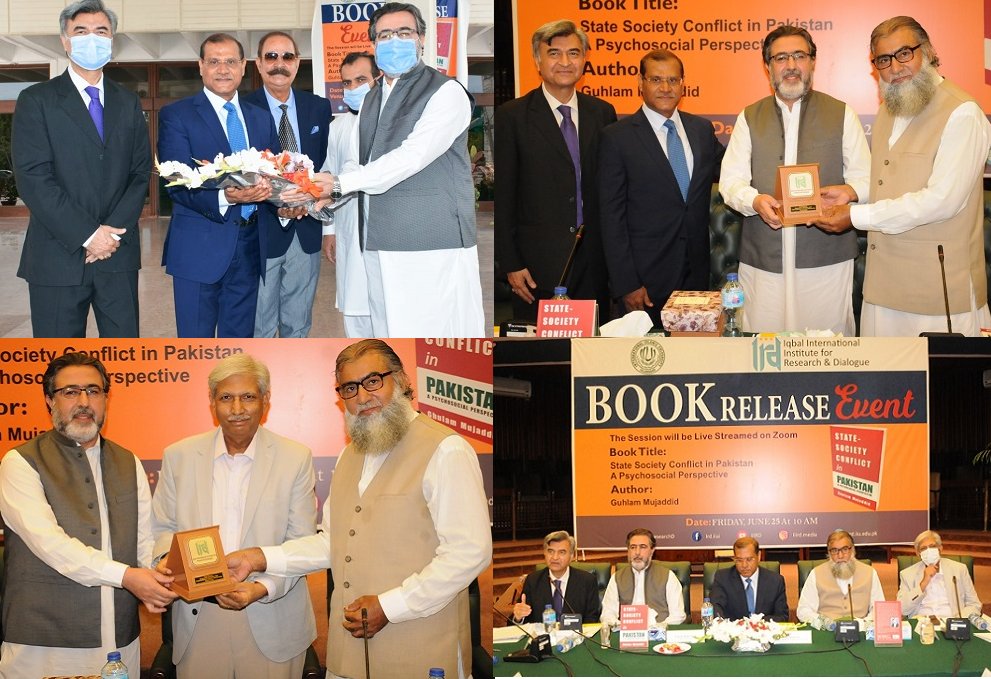 IqbalresearchD's tweet photo. #Book launching ceremony Title: State Society Conflict in Pakistan: A Psychological Perspective, by Dr. Ghulam Mujaddid and Published by IRD of International Islamic University (IIU), was held here at the old campus of the IIUI on 25 June 2021
Book: https://t.co/ogKaCJOwZe https://t.co/S1E5uFND9F