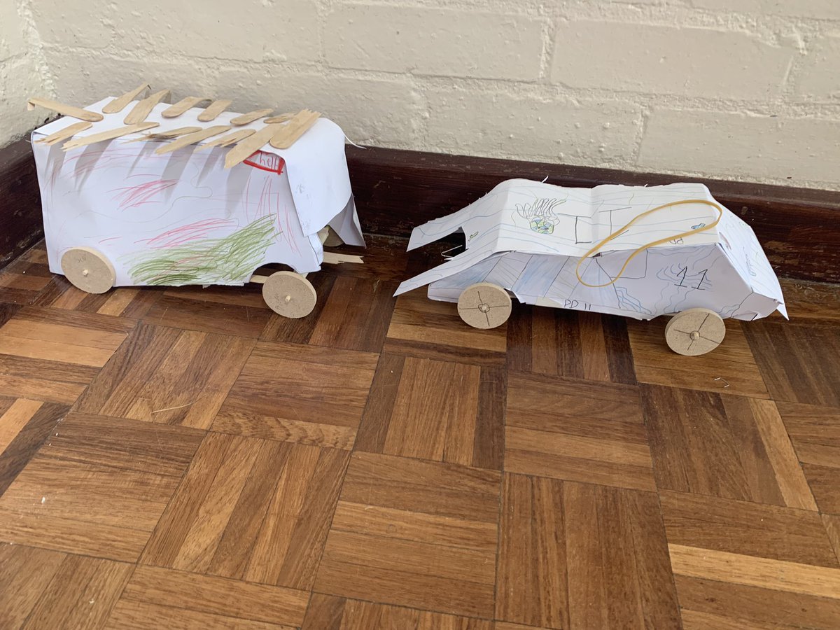 MissLumm's tweet photo. Year 4 finished their cars this afternoon! They will be racing them next week to see who made the most aerodynamic car @MapleCrossJMI https://t.co/1ySwViUlcc