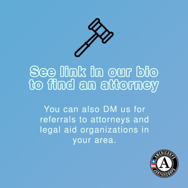 ILJusticeCorps's tweet photo. What counts as legal advice? As volunteers, ILJC Fellows will do the best they can to answer questions of legal information and refer you to attorneys who can give you legal advice. #lawyers #americorps #illinoislegalaidonline https://t.co/HUWN8aSg0h