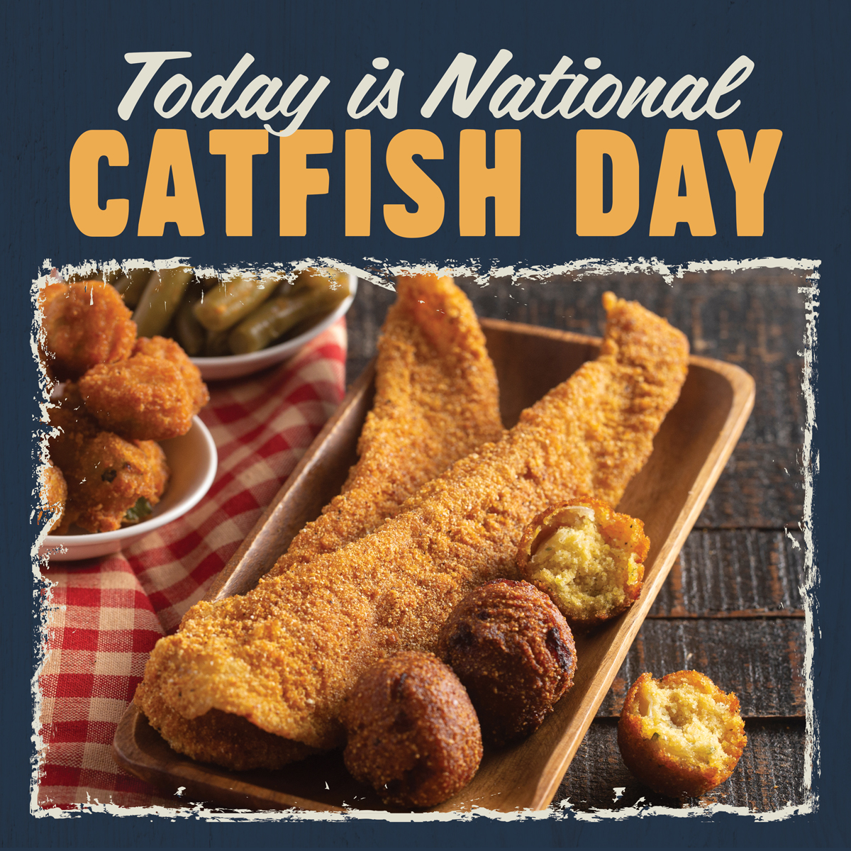 gradysbarbecue's tweet image. Happy National Catfish Day!🐟🎉 Celebrate at your local Grady's with some crispy and delicious fried catfish!