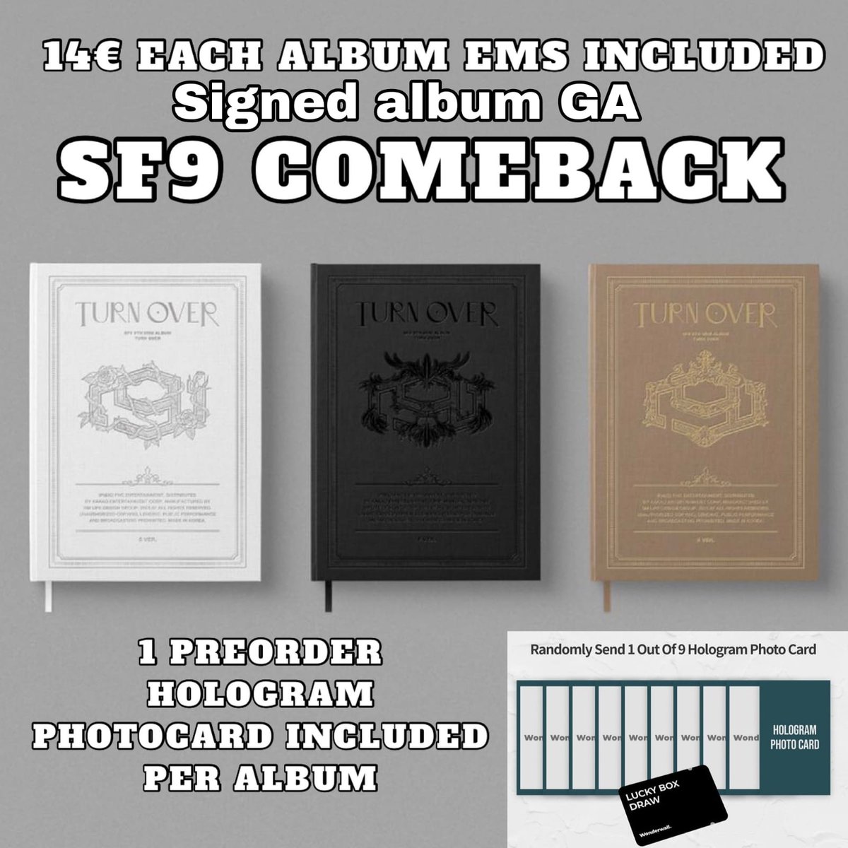 1218menos95's tweet photo. Hi~ Please, Help me share🙇‍♀️
My friends are opening a SF9 TURN OVER SPAIN / WW album GO✨

✨14€/ album EMS included
✨Wonderwall. POB
✨More info on images

For any question, don't hesitate to DM me🥰

Form: https://t.co/fsspx5ioaf

@SF9official 
#SF9 #에스에프나인 #TURNOVER https://t.co/CIcwRvwIbw