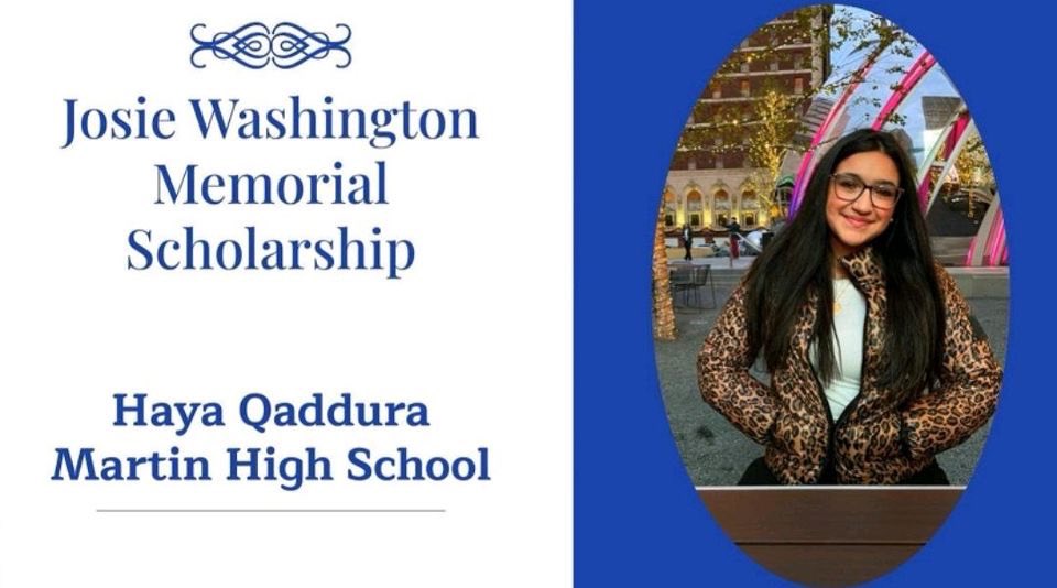 ZPHIBKAPPAZETA's tweet photo. Congratulations, Haya Qaddura of Martin High School, our 2021 Josie Washington Memorial Scholarship Recipient.
https://t.co/n4nrXQX2r2
#sncfd #KZFOREVERFINER #scholarship #WTXZetas #southernoregon https://t.co/R1hhB4IsLP