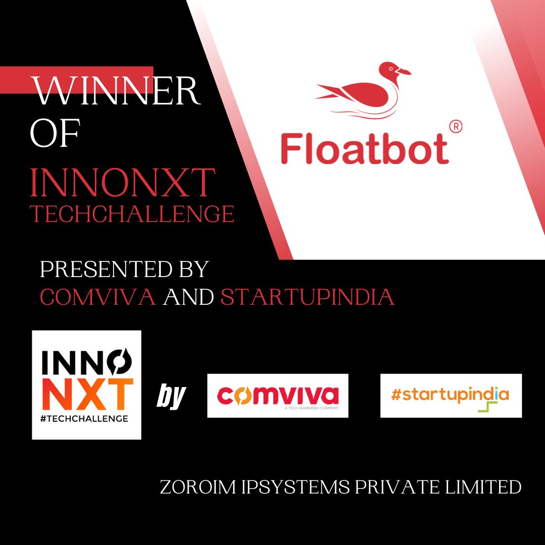 floatbot's tweet image. #Floatbot won the #InnoNXTChallenge for Conversational AI Platform. 

The InnoNXT Challenge program was organized by 
@MahindraComviva, global leader in digital solutions in partnership with @investindia.

Read more: bit.ly/2U04355

#ConversationalAIPlatform #Voicebot