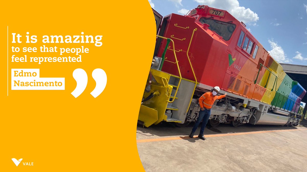 During Pride Month, we reaffirm our commitment to promoting an environment of respect. Therefore, we celebrate Edmo Nascimento’s initiative of painting the Carajás Railroad locomotive to make his LGBTQIA+ teammates feel represented. Learn more at tinyurl.com/h5jsnehp