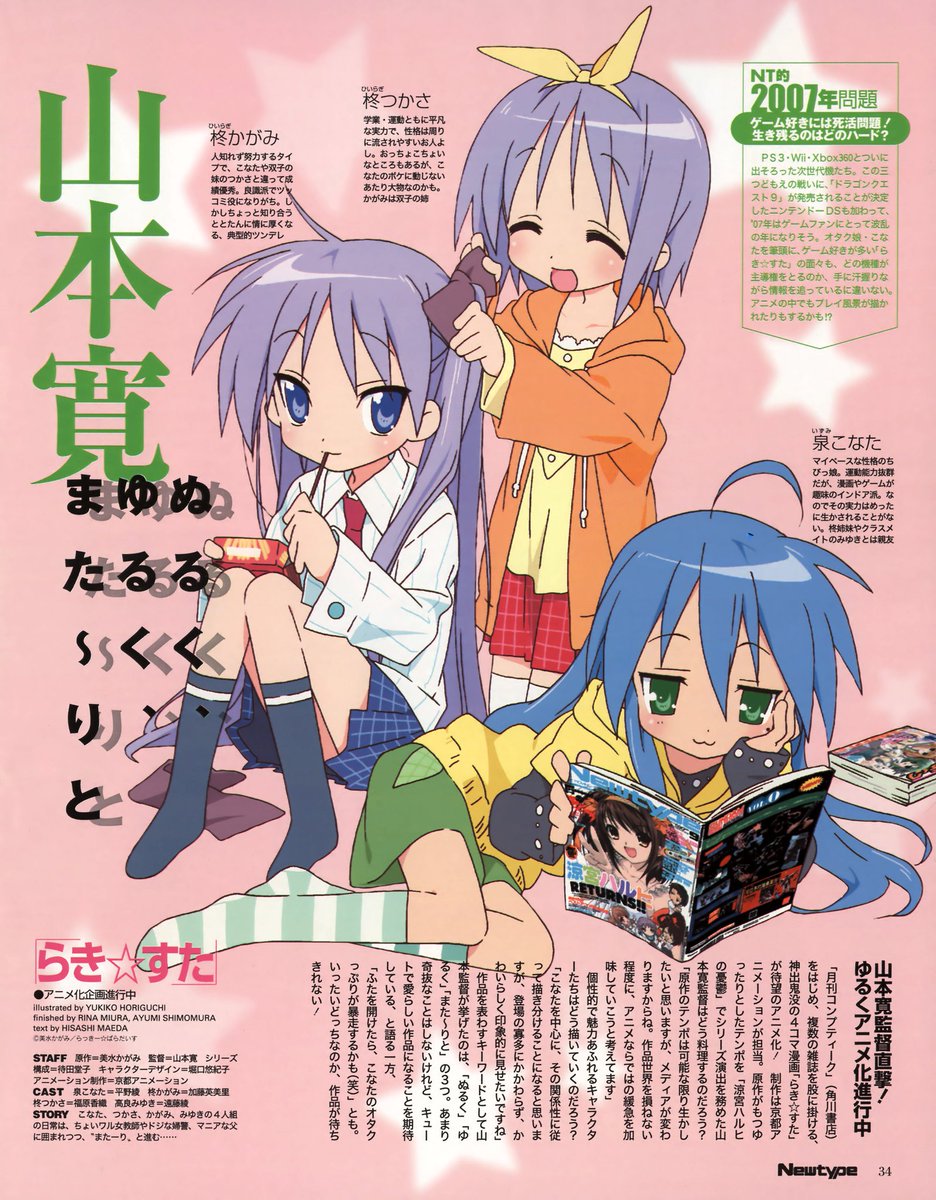 Official Anime Art Box Promos Open Lucky Star Official Anime Art Box Promos Open Lucky Star