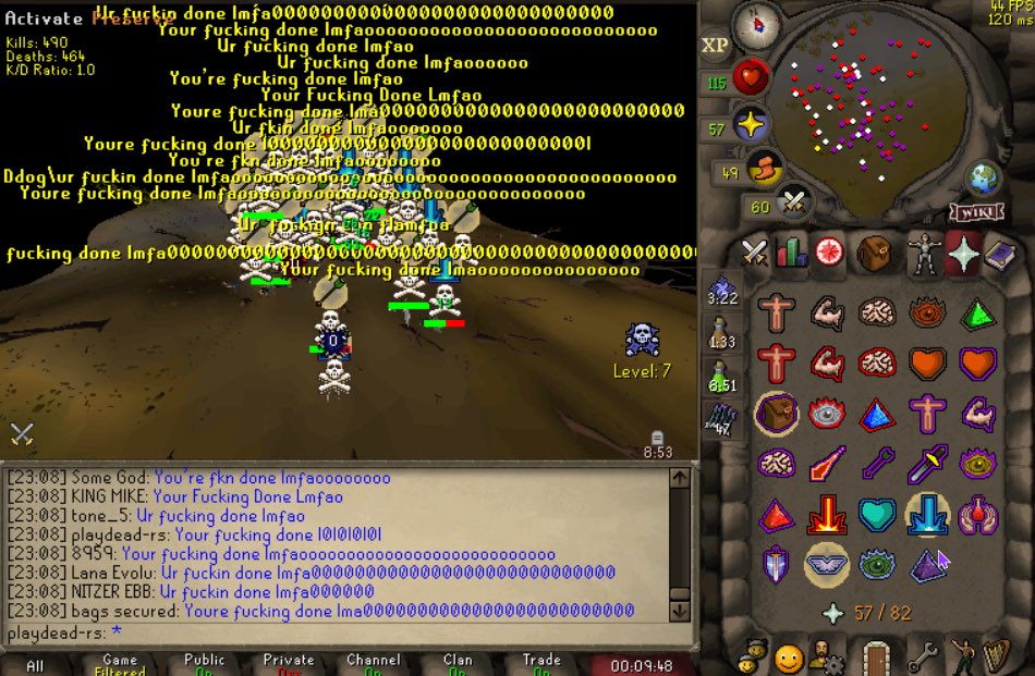 playdeadclan's tweet image. THE SLAUGHTER OF THE CENTURY WALKING OUR DOGS @OSRS_VR @DeathrowRS ALL THE WAY TO LEVEL 1 WILDERNESS 

TOPIC: playdead-rs.com/index.php?/top…