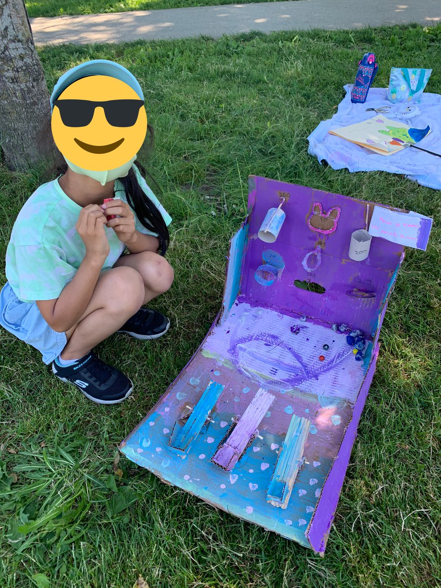 EktaaSingh3's tweet photo. Div 4 ended off our unit on simple machines by creating arcade games using what we learned. We also invited classes to come and (safely) try our games! #cainesarcade #simplemachines #cardboardarcade https://t.co/6q5C0Ub0t4