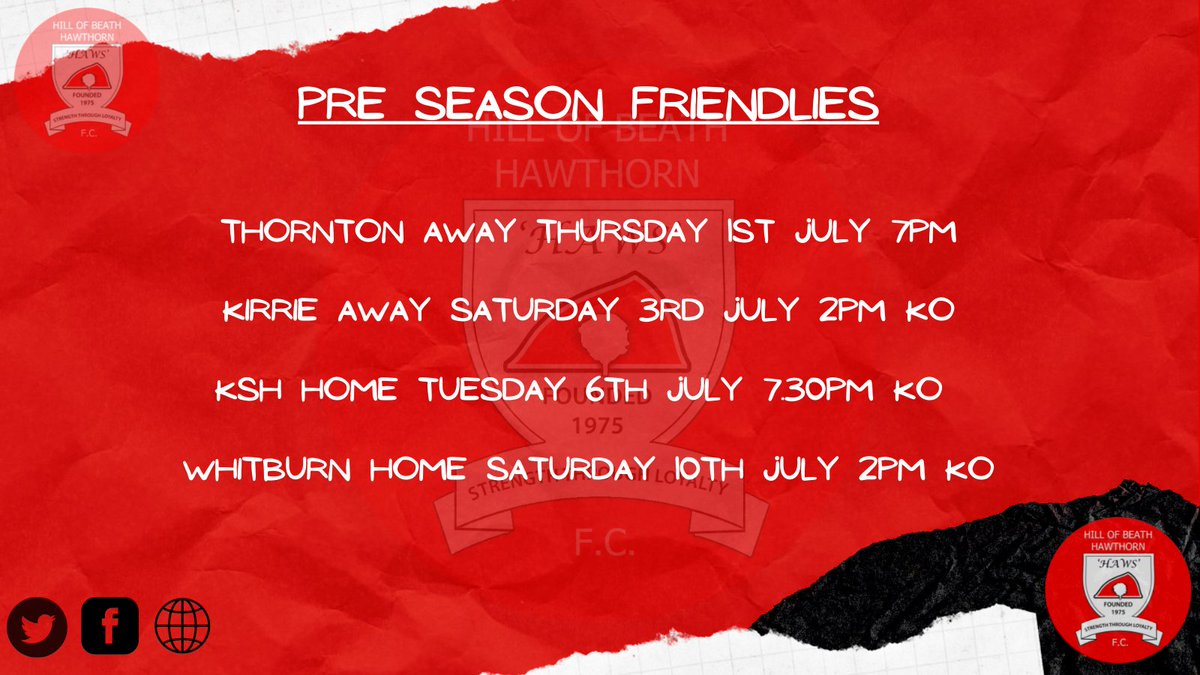 Tomorrow's game is cancelled, updated pre-season friendlies schedule below 👇👇👇