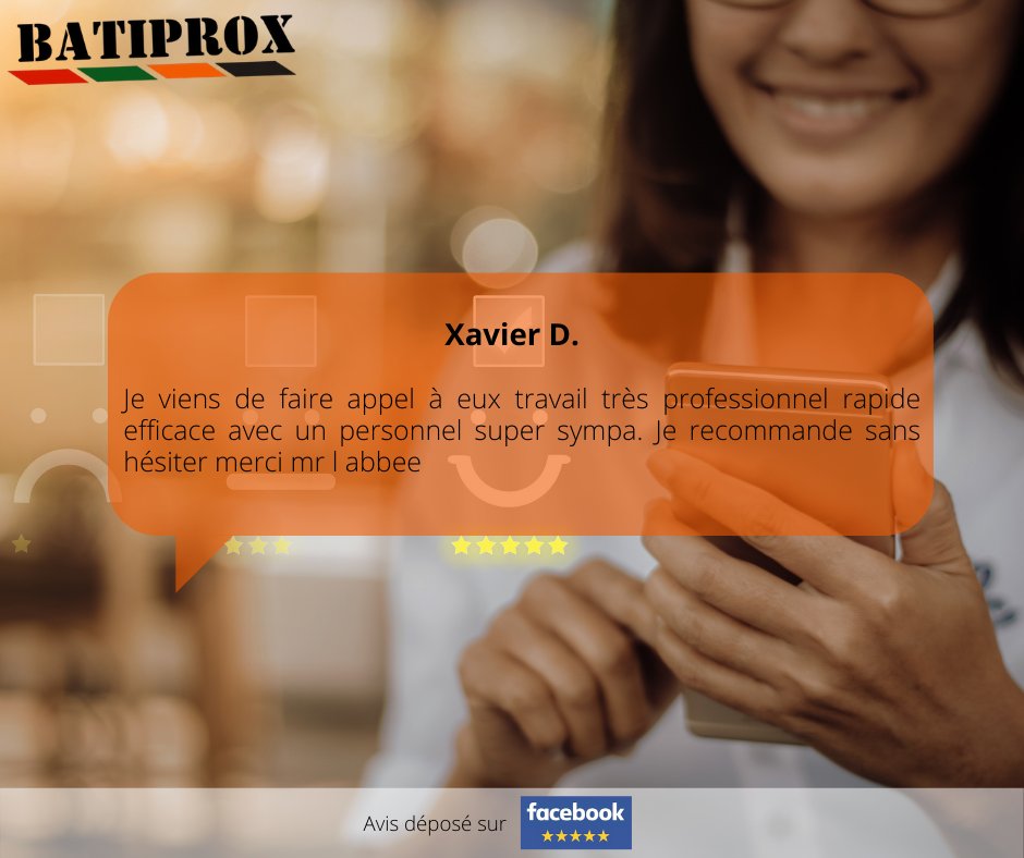 BATIPROX's tweet photo. Un bel avis positif pour notre équipe afin de bien finir cette semaine ! https://t.co/4ZP2TWYp6A