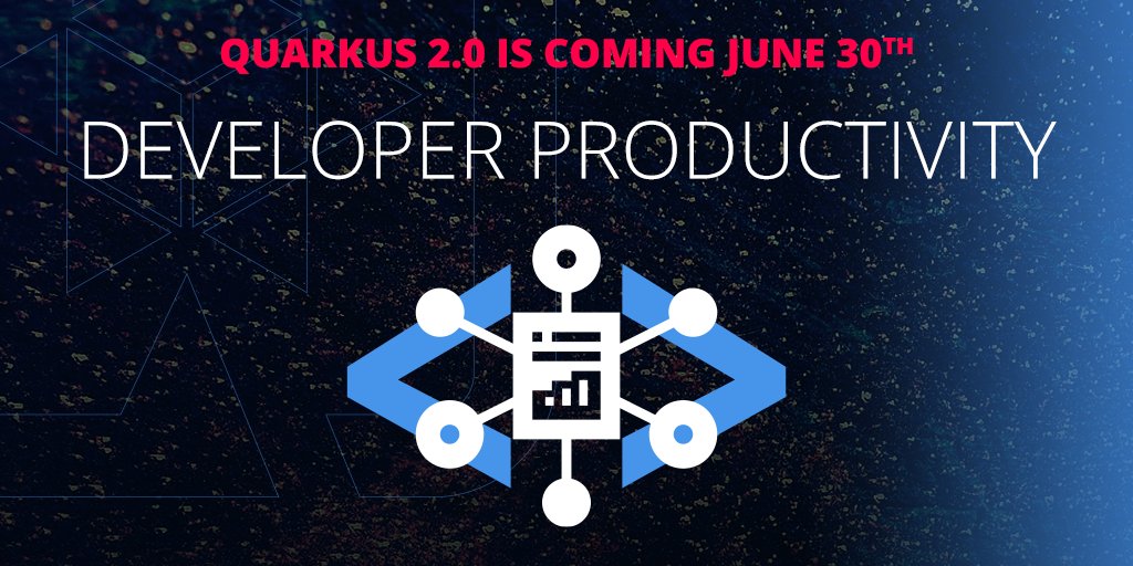 QuarkusIO's tweet photo. We've got some great developer productivity features coming in Quarkus 2.0 https://t.co/551qG1lXq6