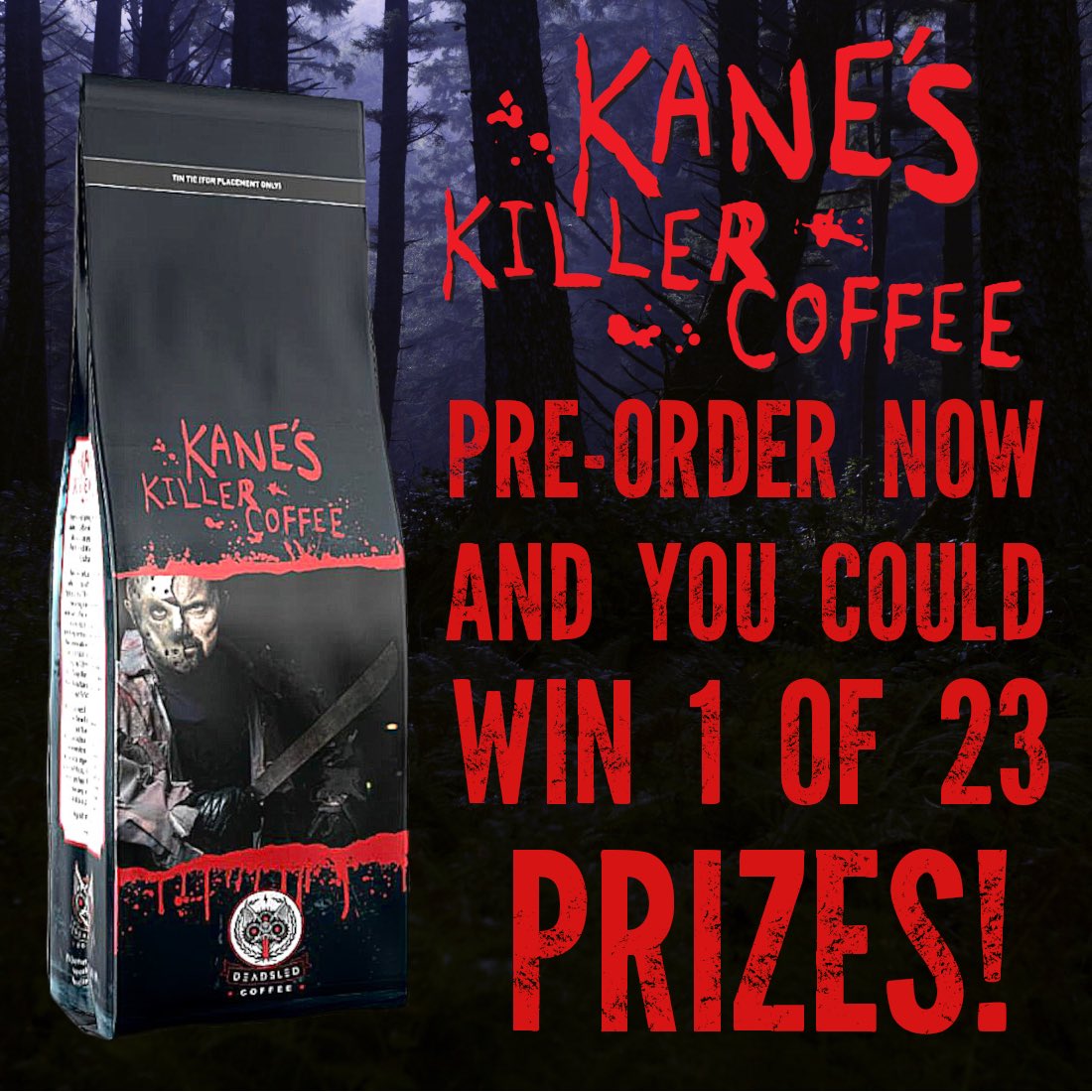 The bags for Kane's Killer Coffee have landed at our roasting facility and the coffee will start roasting next week!! If you order after midnight ET, you will not be eligible to win. @kanehodder1 ☕️🔪 bit.ly/KaneHodder
