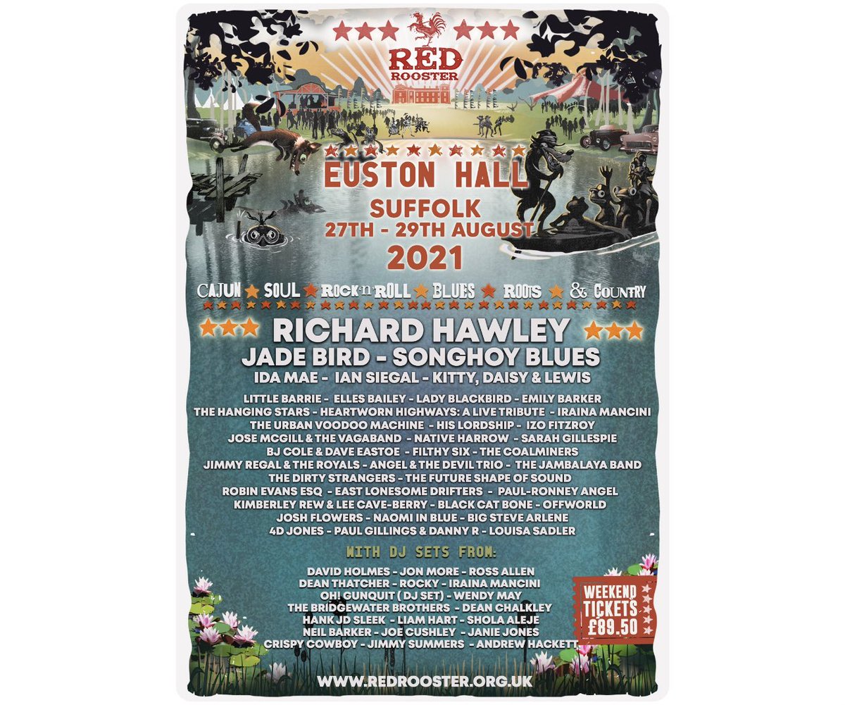 Red Rooster (@redroosterfest) on Twitter photo 🐓 Roosters, it’s competition time! Would you like to join us at Euston Hall? To be in with a chance of winning a pair of tickets to <a href="/RedRoosterFest/">Red Rooster</a> all you have to do is the following…
🟠 Tag your festival buddy
🟠 Share this post and tag us
Winner announced on July 1st 🐓 Roosters, it’s competition time! Would you like to join us at Euston Hall? To be in with a chance of winning a pair of tickets to <a href="/RedRoosterFest/">Red Rooster</a> all you have to do is the following…
🟠 Tag your festival buddy
🟠 Share this post and tag us
Winner announced on July 1st