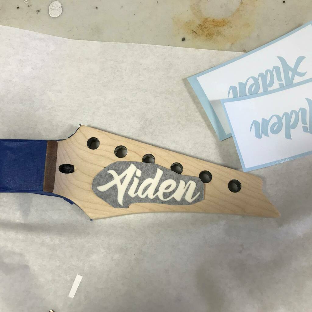 rexylab's tweet photo. @acadianapaint putting the finishing touches on Aiden’s guitar neck. This thing is gonna be so cool! #teamaiden #100daysofisolation #bonemarrowtransplant #ibanez #ibanezguitars #repost #Rexylab #sgp #TheSquishyGuitarProject #Guitar #bass #bassguitar #gu… https://t.co/W9TGcnRYus https://t.co/FeAKVWsQ5a