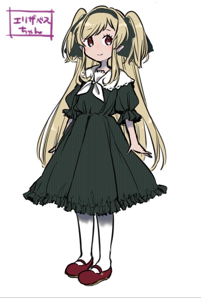 エリザベスの初期設定画 前のアカウントでフリーアイコン用に描いたのがはじまりでし 橘夏々のイラスト