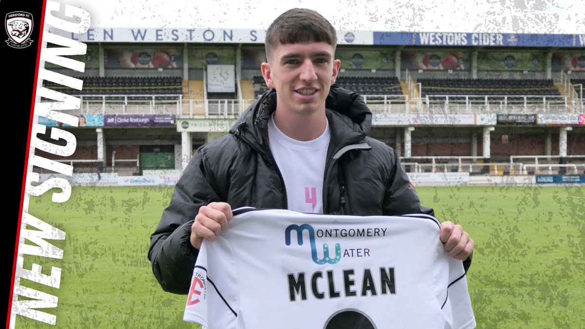 HerefordFC's tweet photo. NEW SIGNING | Former loanee, Ryan McLean has made his spell at Edgar Street permanent, arriving from @NewcastleTownFC.

https://t.co/6cPcTMmqOl https://t.co/SobJqBpjqx