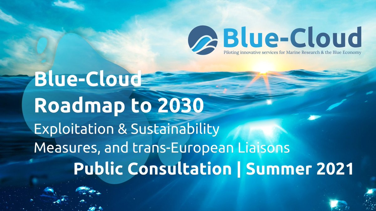 BlueCloudEU's tweet photo. Join us in shaping the future of Blue-Cloud!
It will take you 20 minutes to answer a survey and inform our Roadmap to 2030, a strategic vision and plan to drive the future development of Blue-Cloud into the decade.
👉https://t.co/vsU6FgxYxQ
#oceandecade #openscience #oceanscience https://t.co/5BlDrDdsx0