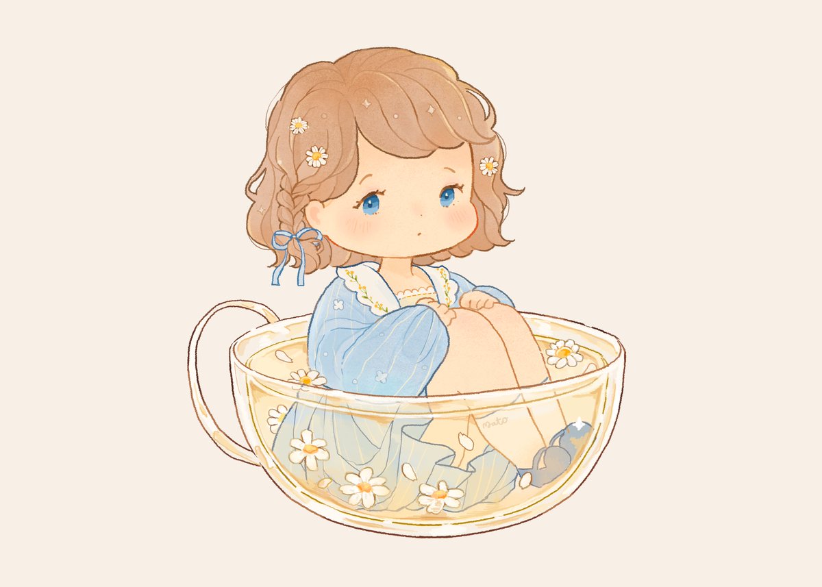 Hello! I'm finally here again after loads of college stuff T T Please enjoy this cup of chamomile tea 🌼🌼🌼