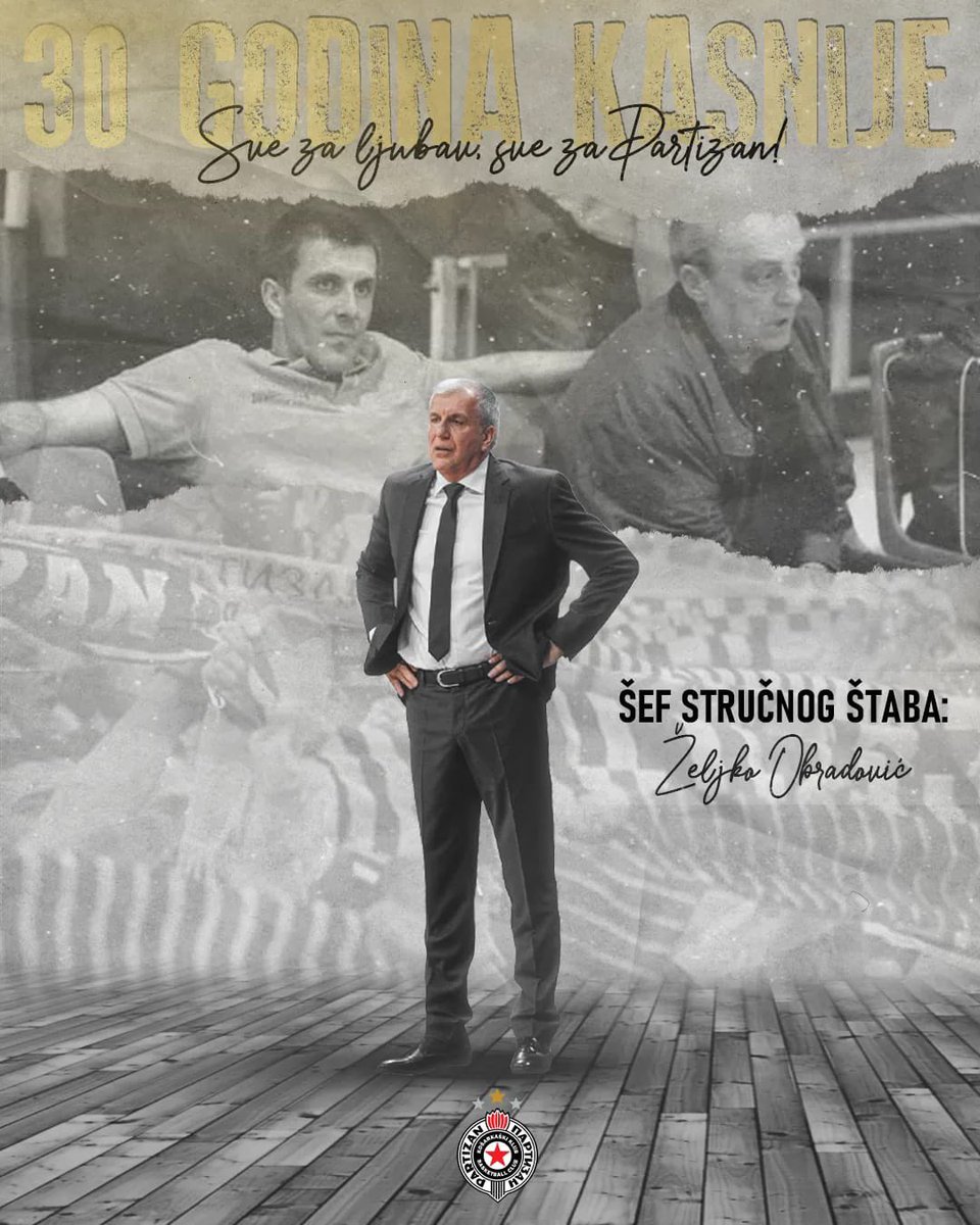 Ostoja1945's tweet photo. Vratio se! #KKPartizan ⚫️⚪️🇷🇸 https://t.co/l5GExKX1S7