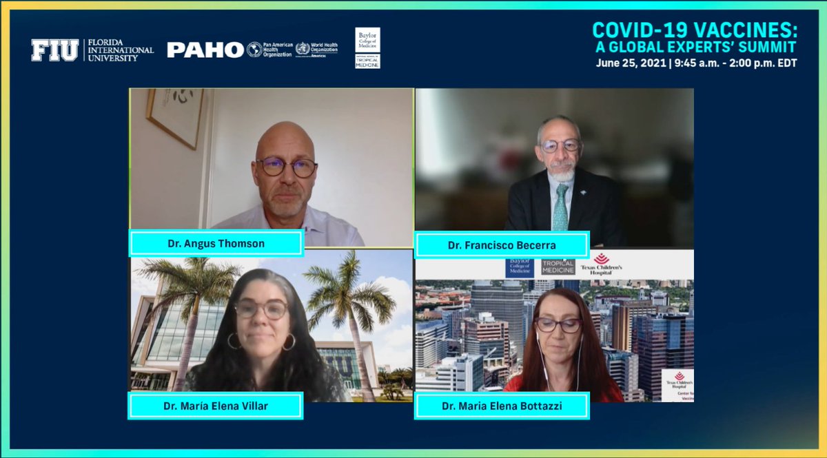 Join SCI Co-Director <a href="/mevillar/">Maria Elena Villar</a> for Session 1 of the 2021 COVID-19 Global Experts' Summit, streaming live right now 🌎💉 ghcfiu.org/live/7ae1095bca