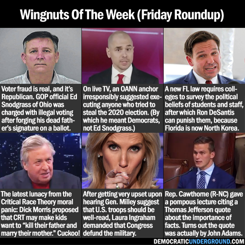 demunderground's tweet image. Wingnuts of the Week! democraticunderground.com/1017663744 #Wingnuts #RepublicansAreAlwaysTheProblem