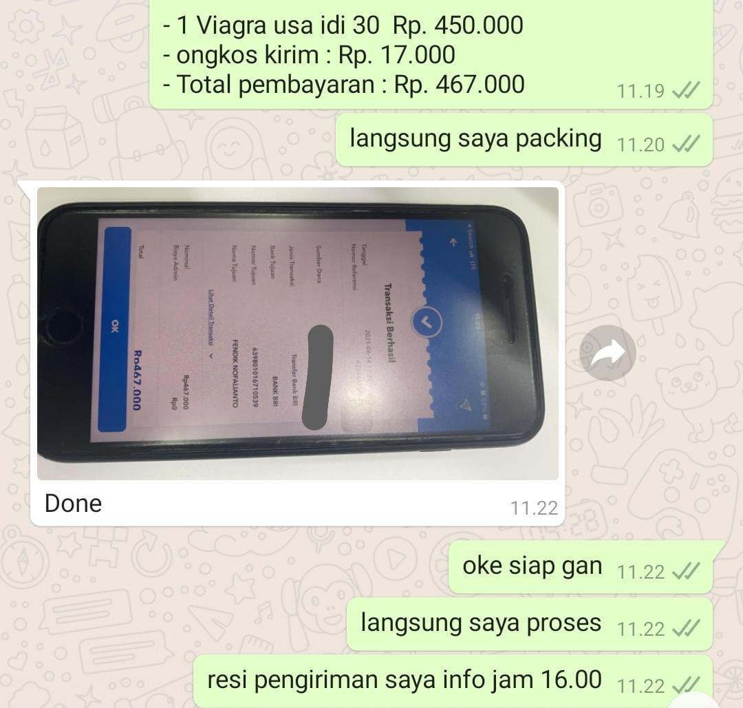 BDSMJATIM's tweet photo. *UPDATE TRANSAKSI 25 JUNI 2021*
PASTIKAN BELANJA ONLINE D @FENDYSHOP
HARGA TERMURAH TERPERCAYA PELAYANAN FAST RESPON

UNTUK YG SUDAH TRANSFER BARANG SUDAH DKIRIM 
- 1 VIAGRA USA ISI 30 K JAKARTA SELATAN
RESI PENGIRIMAN JNE / POS / J&amp;T SILAHKAN CHAT ME

AYO SIAPA LAGI YG MAU ORDER https://t.co/nn1sVwXqmK