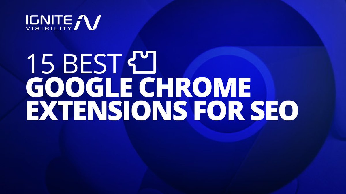 IgniteVi's tweet photo. 15 BEST SEO GOOGLE CHROME EXTENSIONS
For new marketers just starting out or experienced ones looking to brush up on their skills, the words search engine optimization or SEO can be intimidating.
https://t.co/COsHnXwF6i https://t.co/34RO0MMUcc