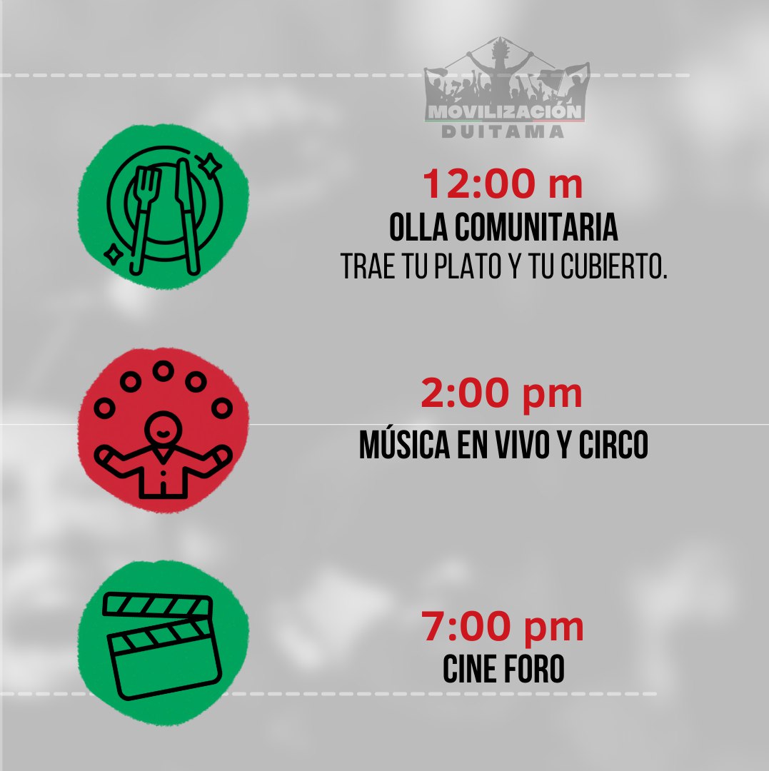 mov_duitama's tweet photo. Domingo cultural la UPTC resiste• 🎭🎨

Domingo 27 de Junio.

UPTC sede Duitama. 

Se viene un espacio pensado para la familia. ¿Qué espera para asistir? 

¡No olvide llevar su menaje! https://t.co/lqMHhrabjX