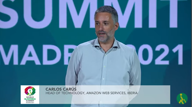 Carlos Carús <a href="/carlos_carus/">Carlos Carús</a> nos habla de la 'obsesión por el cliente' y el trabajo de <a href="/amazon/">Amazon</a> para que el usuario 'ame' el producto; así nació #Alexa
<a href="/AWSSupport/">AWS Support</a>

#inclusión <a href="/WBSMadrid2021/">World Blindness Summit Madrid 2021</a> <a href="/BlindUnion/">World Blind Union</a>  #GrupoSocialONCE
🔴youtu.be/Rvym8rOCPC0