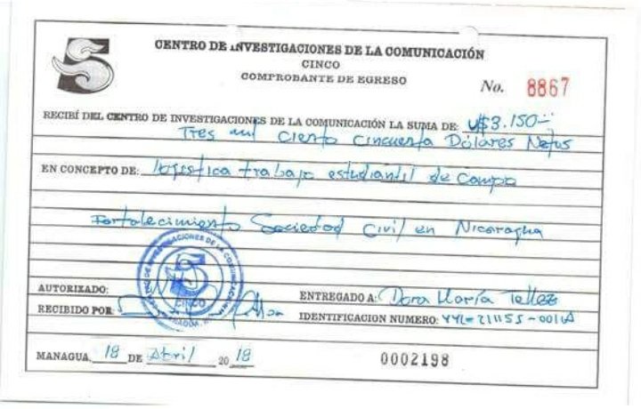 Destapando #LaHuacaGolpista uno de los tantos miles de dólares que recibió Dora María Téllez para propinar el golpe de estado al Gobierno del Cmdte. Daniel y la Cra. Rosario Murillo, hay que hacerlo viral.
<a href="/MarcioVargasA/">꧁☬Marcio Vargas Arana☬꧂</a> <a href="/alexaplomo79/">Antonella</a> <a href="/TaniSandinista3/">TaniaSandinista3</a> <a href="/ElCuervoNica/">🅴🅻 🅲🆄🅴🆁🆅🅾🇳🇮</a>