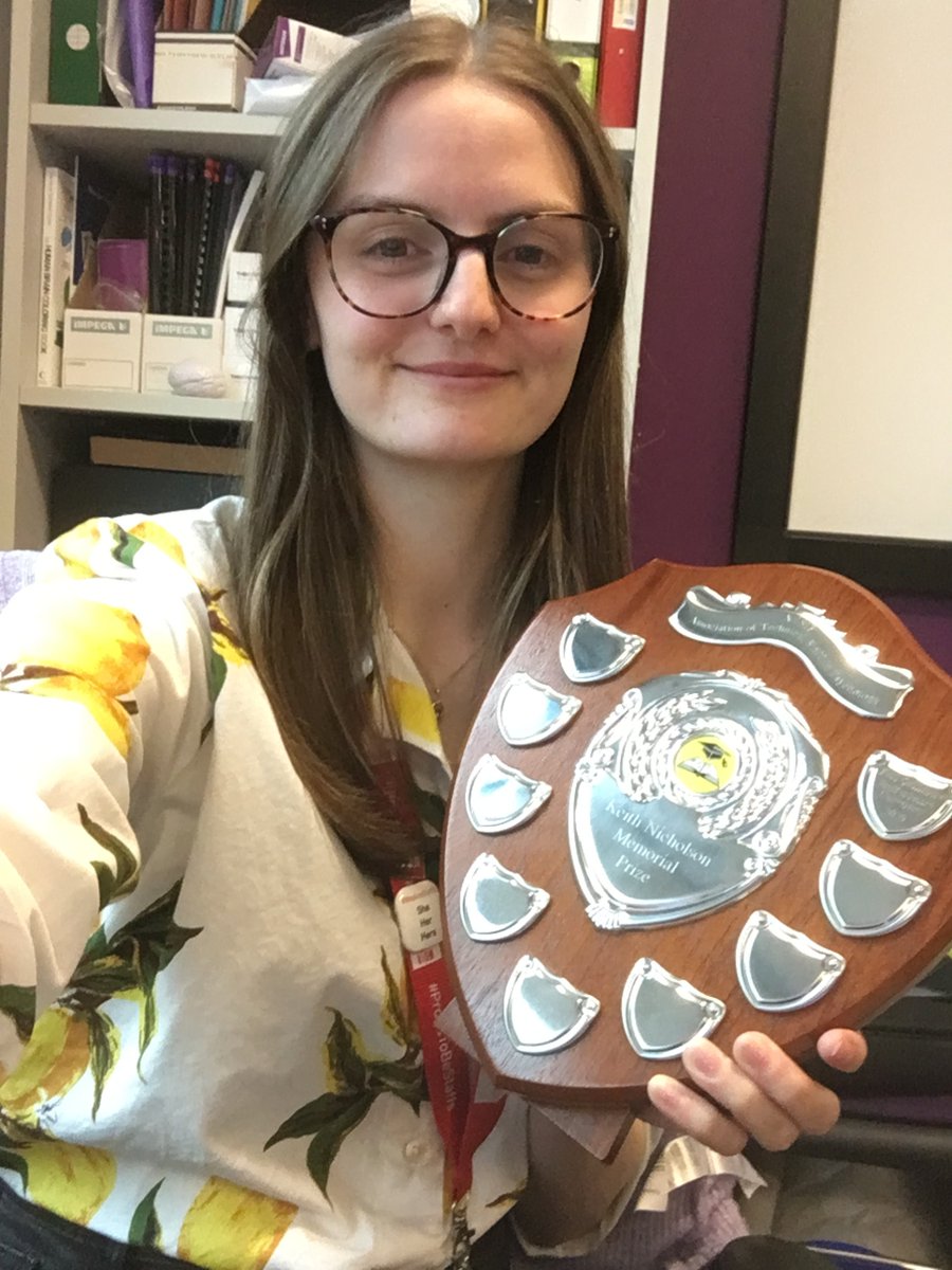 StaffsPsytech's tweet photo. Great end to the #ATSiP conference, full of really interesting talks from Psychology technical staff across the UK. But the highlight has to be our very own Dina winning the Keith Nicholson Memorial Prize for best talk! #PsyTech #StaffsPsych @StaffsPsych https://t.co/Kn0n0zYvr1