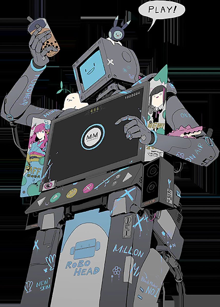 RobotsOfTheDay's tweet image. Today&apos;s robot of the day is ROBO_Head from Cytus II!