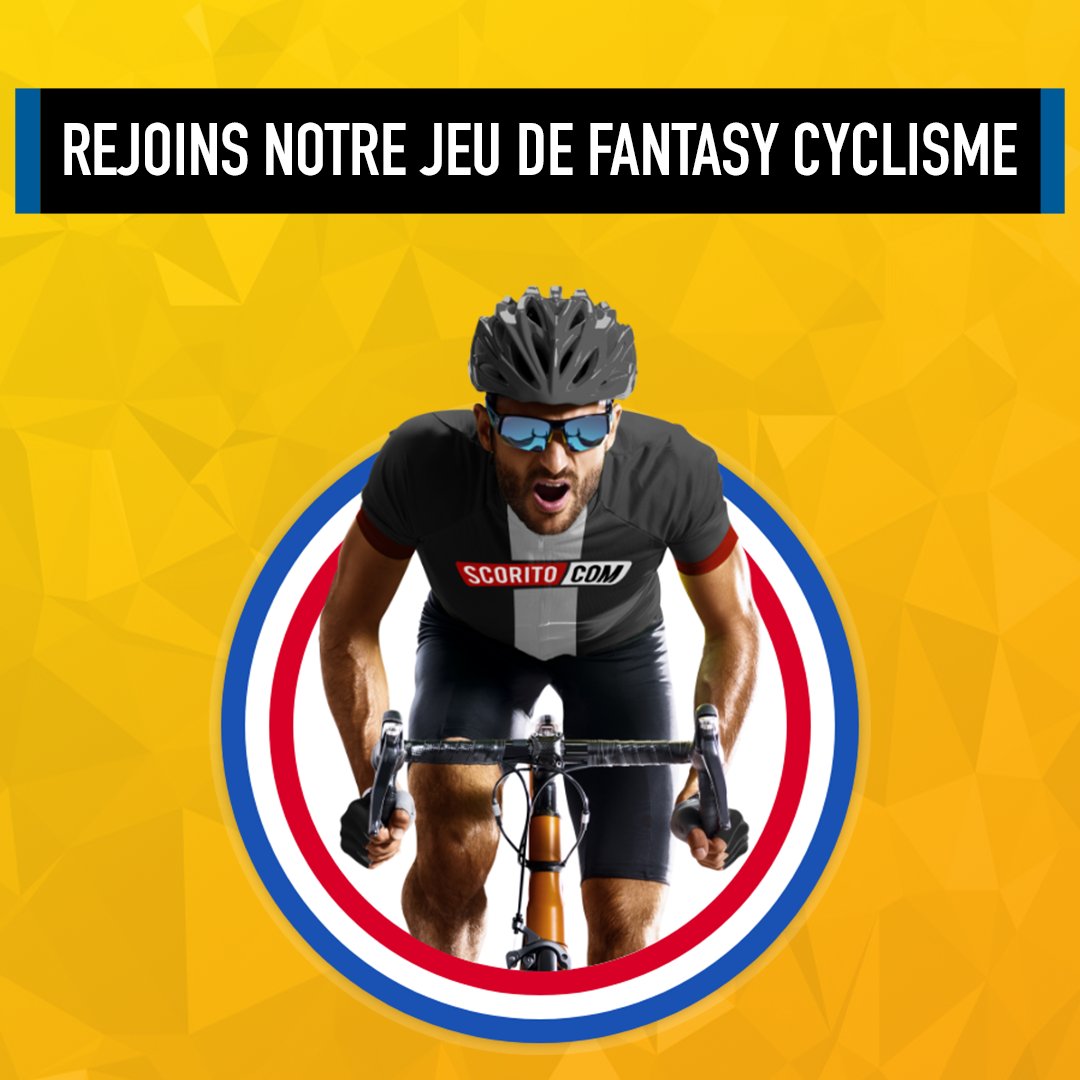 Scorito_FR's tweet photo. Notre jeu de Fantasy Cyclisme débute dans 3 HEURES ! 🇫🇷 🚴‍♂‍

Fais ta sélection d'équipe et défie tes amis dans tes ligues privées ! 🟡

➡ Jeu 100% gratuit : https://t.co/ODoJgZwItE

🗓️ Aujourd'hui à 12h30 ⏳

#grandtour #cyclisme #sport #fantasy #fantasysports https://t.co/Tb6snkpZhD