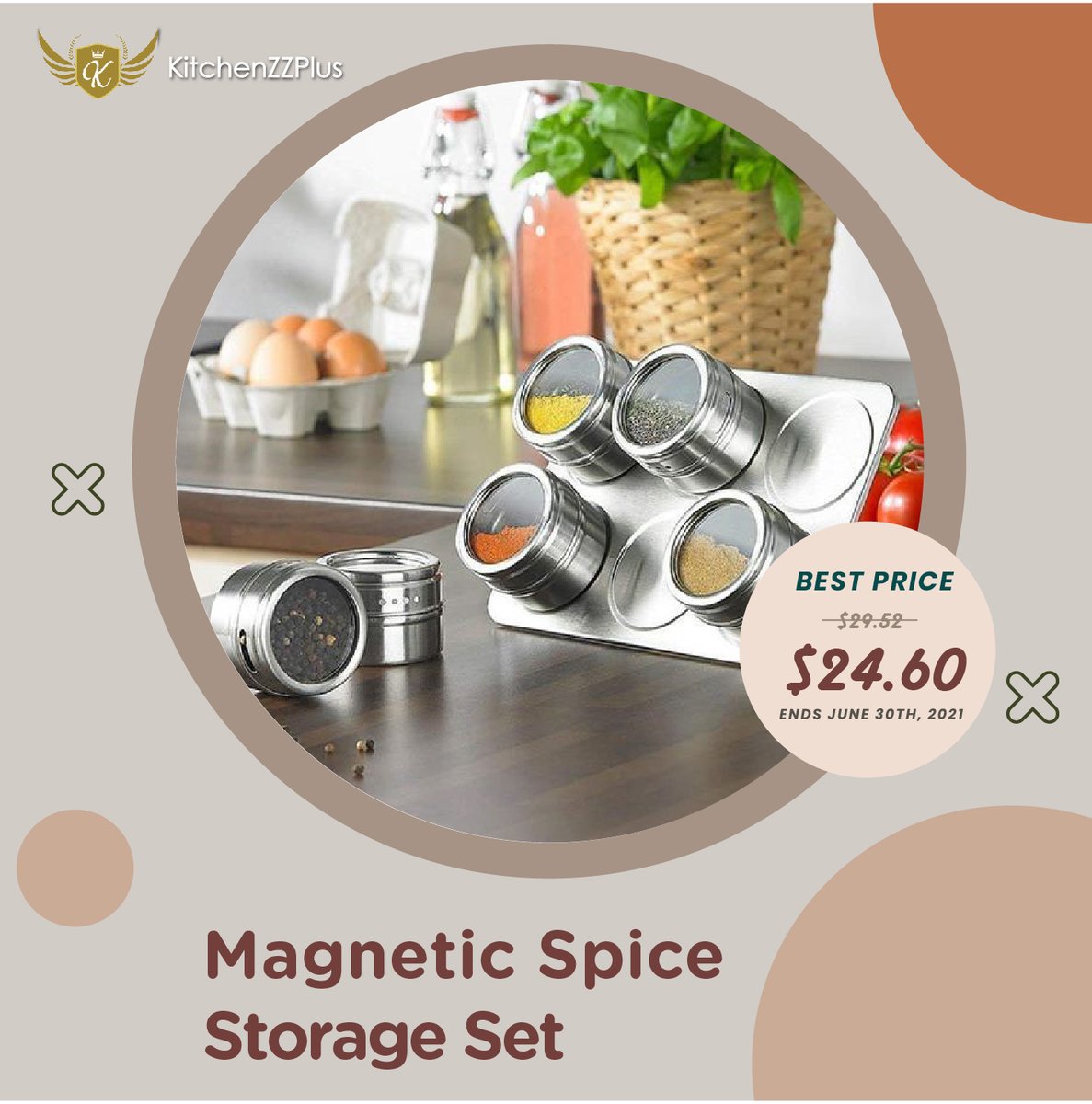 It's easy as 1 2 3 !!!
There’s no need for any drilling or adhesives—it simply attaches via two powerful magnets.

✨ 100% brand new and high quality
✨ Easy to operate, safe, and reliable.
✨ A must-have and necessity in the kitchen.

✔️ bit.ly/Magnetic-spice…