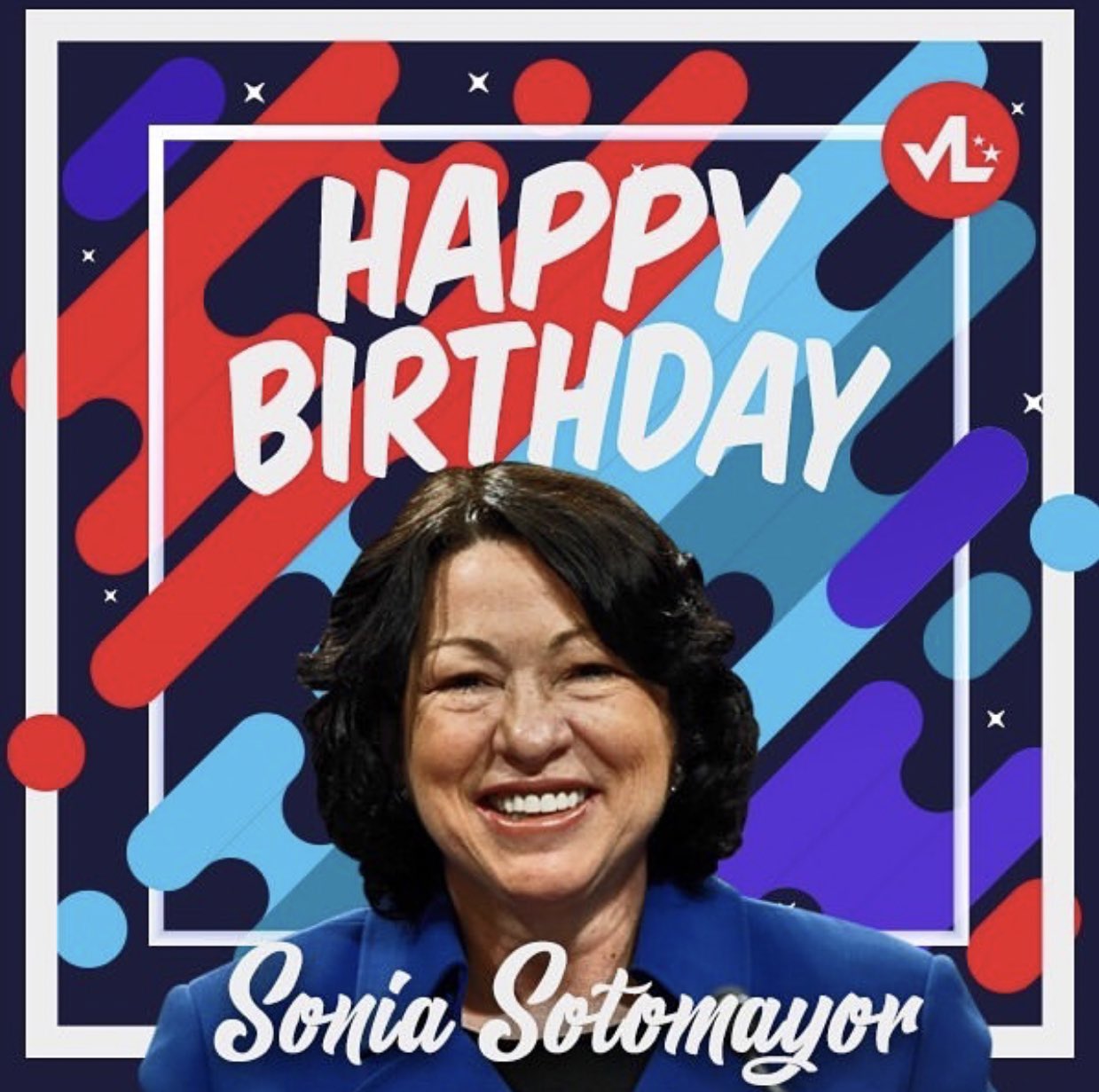 Happy birthday a la mera mera Justice Sonia Sotomayor! 