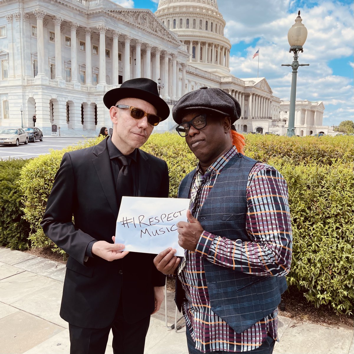 TheBlakeMorgan's tweet photo. Standing up for musicians’ rights with Corey Glover (@RevDaddyLove) of @LivingColour at the launch of the #AmericanMusicFairnessAct at the US Capitol. Let's get artists paid farily for their work! #IRespectMusic #musicfairness https://t.co/gllOqaoZmv