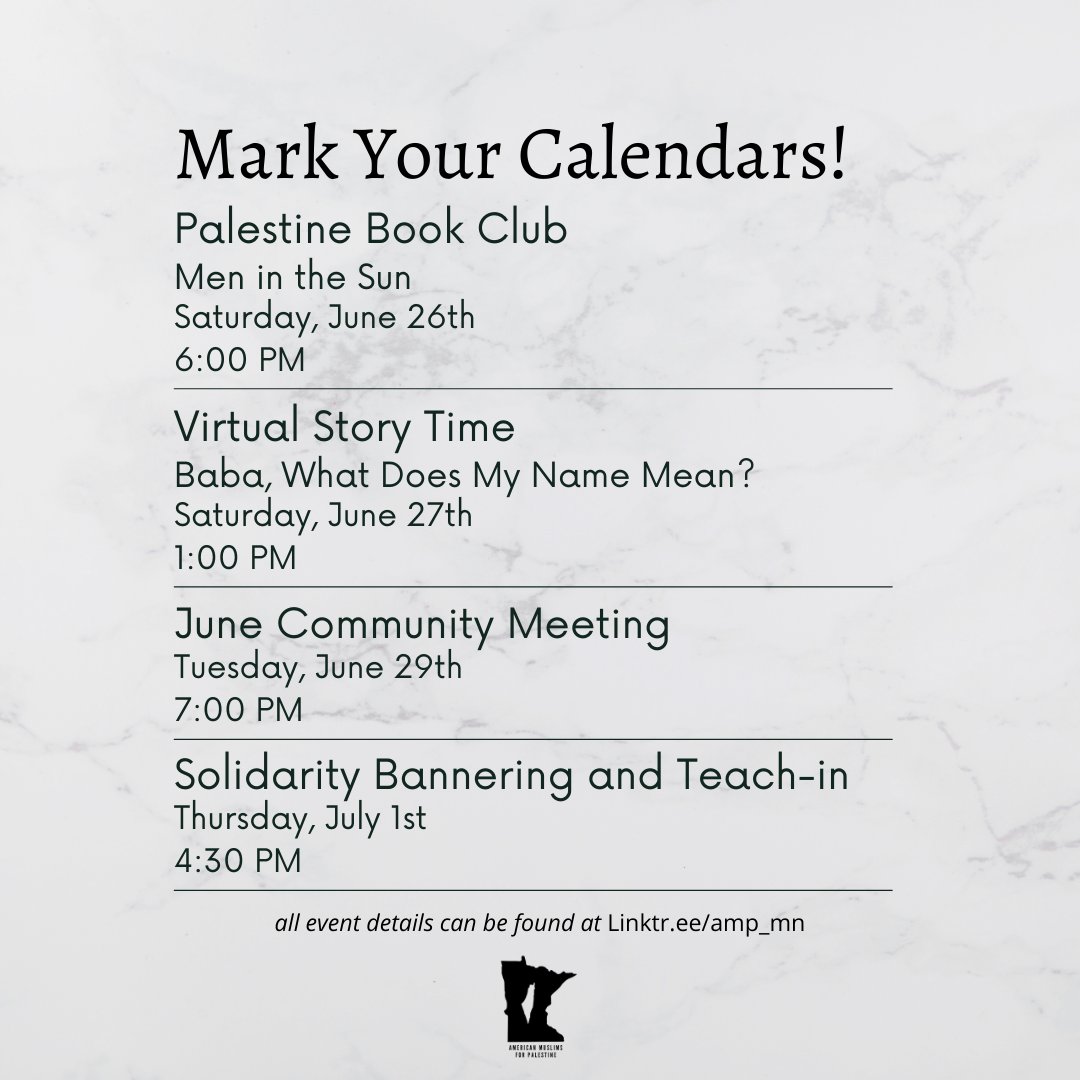 We've got a week full of events ahead of us! Mark your calendars and check out all the links here: linktr.ee/amp_mn