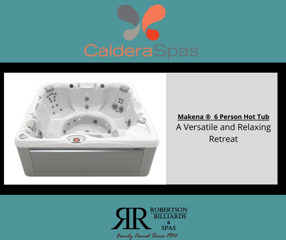 Robertson Billiards and Spas (@robertsonbilrds) on Twitter photo The Makena® is a full-featured, full-sized hot tub that’s perfect for daily personal care, family time and entertaining. #hottub #robertsonsbilliardsandspas #spas #jacuzzi #makenaspa
Shop now: ow.ly/LsVx50Fiy8O The Makena® is a full-featured, full-sized hot tub that’s perfect for daily personal care, family time and entertaining. #hottub #robertsonsbilliardsandspas #spas #jacuzzi #makenaspa
Shop now: ow.ly/LsVx50Fiy8O