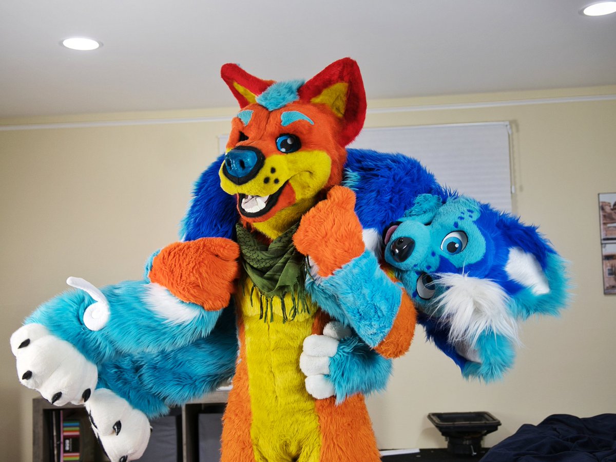 kaiserthebloo's tweet photo. I'm a scarf! #FursuitFriday 
📷: @husky_mint https://t.co/zp4sMzTLSi