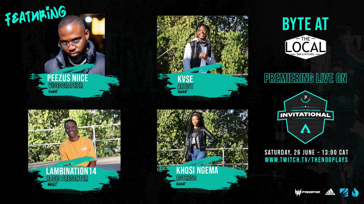 Thendo Mukhavhuli (@thendoplays) on Twitter photo We teased it yesterday here it is🙌🏾
Got some fire Intermission and HalfTime content lined up for The ThendoPlays Invitational😎
Featuring guest interviews from <a href="/Khosi_Ngema_/">Kho’si</a> , <a href="/NiicePeaches/">🅿️𝐞𝐞𝐳𝐮𝐬 𝐍𝐢𝐢𝐜𝐞 📸</a> , <a href="/realKVSE/">KVSE 💼</a> lead by Host Lambination14.
Powered by <a href="/PredatorAfrica/">Predator Gaming ZA</a> We teased it yesterday here it is🙌🏾
Got some fire Intermission and HalfTime content lined up for The ThendoPlays Invitational😎
Featuring guest interviews from <a href="/Khosi_Ngema_/">Kho’si</a> , <a href="/NiicePeaches/">🅿️𝐞𝐞𝐳𝐮𝐬 𝐍𝐢𝐢𝐜𝐞 📸</a> , <a href="/realKVSE/">KVSE 💼</a> lead by Host Lambination14.
Powered by <a href="/PredatorAfrica/">Predator Gaming ZA</a>