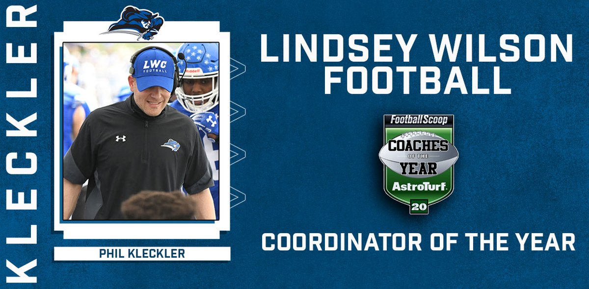Football: Kleckler Named 2020 FootballScoop NAIA Coordinator of the Year
 - lindseyathletics.com/article/13679.…