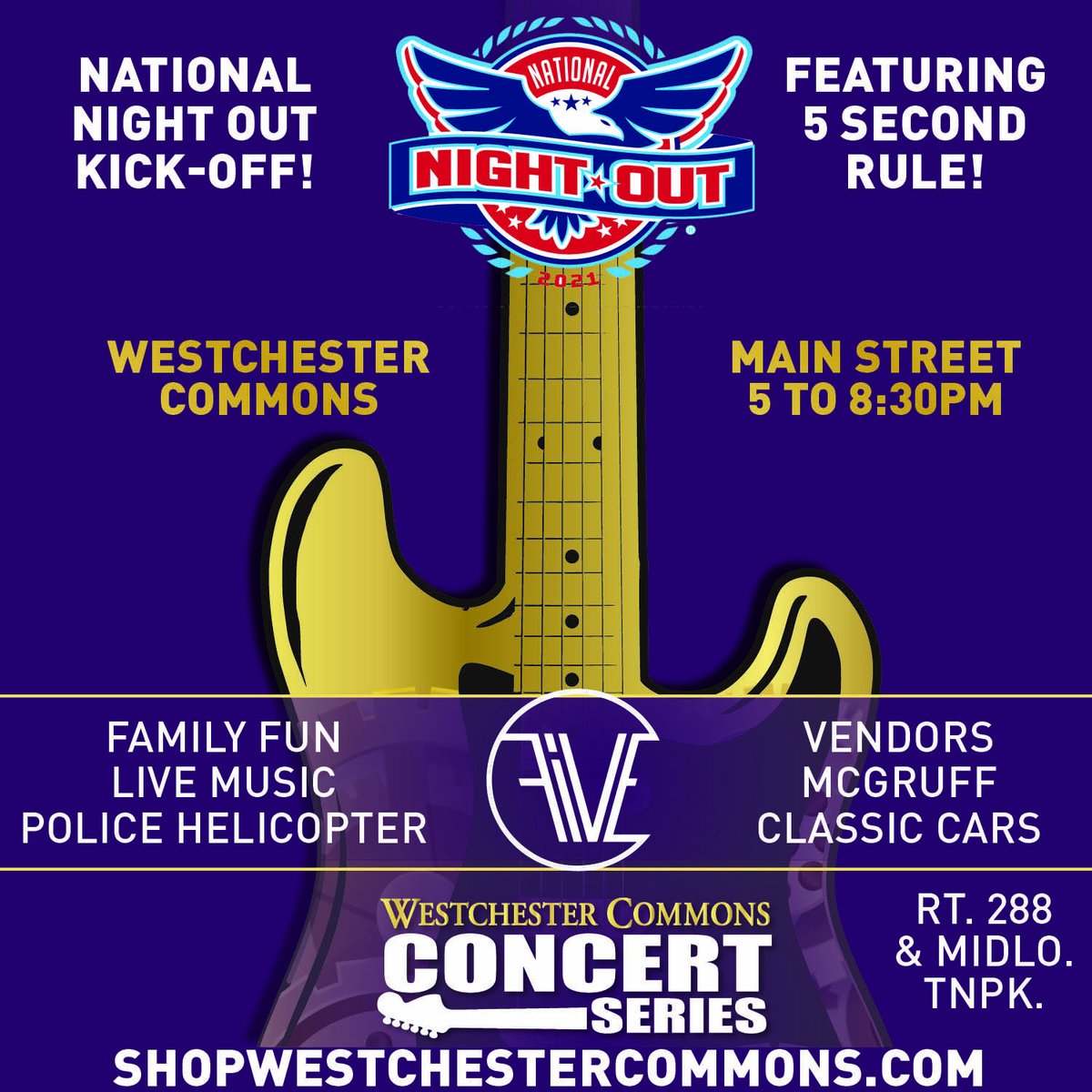 Tomorrow, 6/26, 5:00-8:30, Main Street <a href="/WCCommons/">Westchester Commons</a> #NationalNightOut Thanks to <a href="/ChesterfieldPD/">Chesterfield Police</a> for making this happen! Hope to see you here!