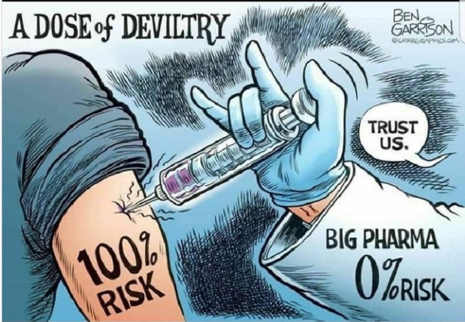 👀More Ben Garrison knowledge and wisdom. 🤓 What ever else this poison may contain this is a fact.🤡 The ones taking the vaxx are taking all the risk !😎 Peace Love Unity Respect and Namaste🙏