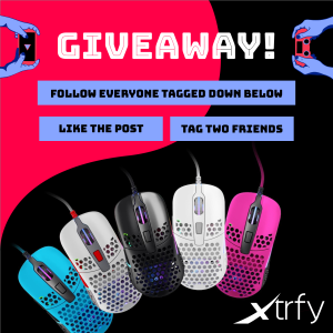 Nu är de äntligen dags för en giveaway!
Stor tack till <a href="/Xtrfy/">Xtrfy</a> och <a href="/Playtogether_se/">Playtogether.se</a> 

Följ stegen nedan för att vara med i giveawayen!

1. Följ <a href="/Xtrfy/">Xtrfy</a> <a href="/Playtogether_se/">Playtogether.se</a> och <a href="/mimmiechelsea/">Mimmie Klarén</a> 
2. Gilla + RT 
3. Tagga två pers samt skriv vilken färg!

Vinnaren dras på stream imorgon!