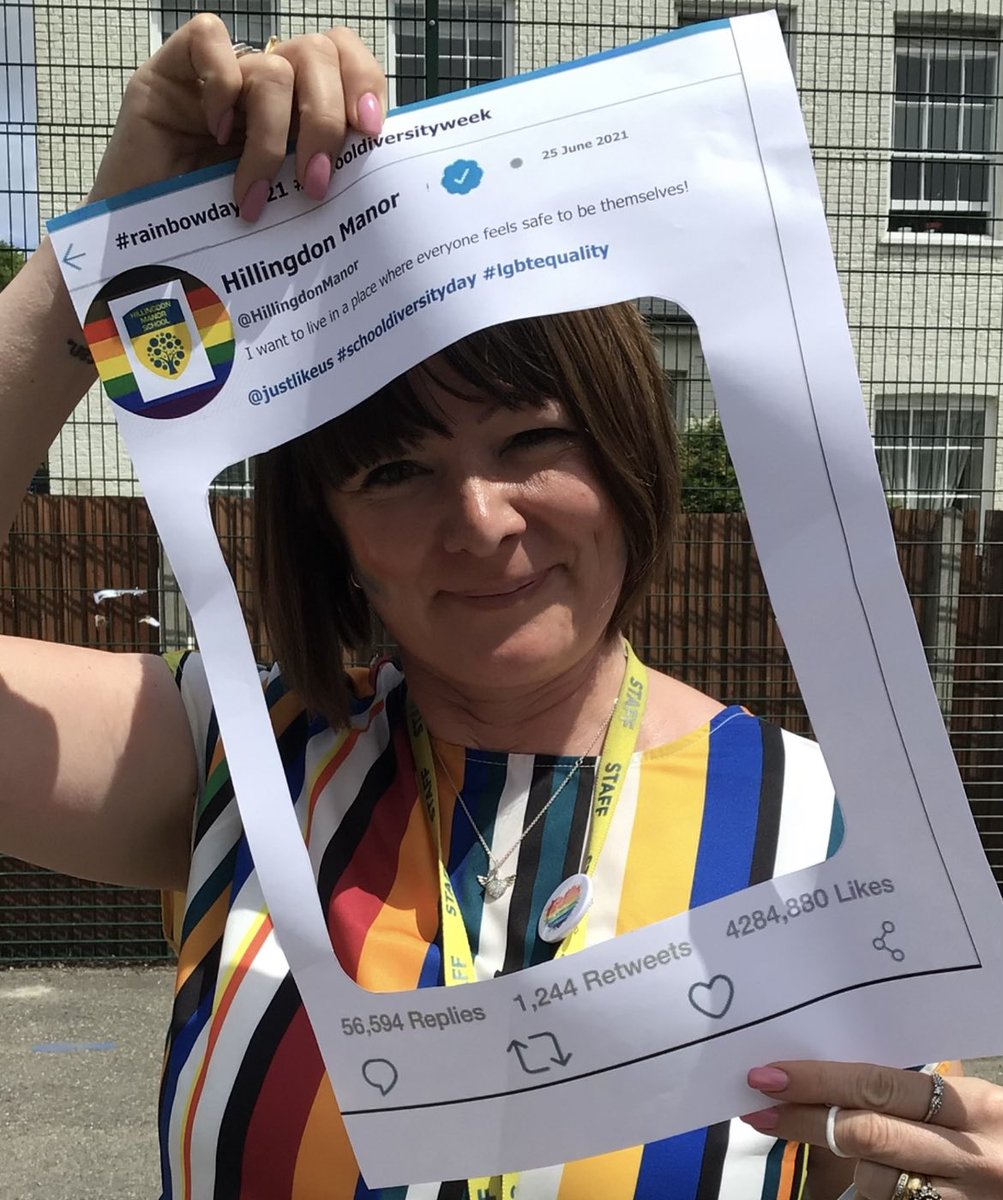 @justlikeus <a href="/HillingdonManor/">Hillingdon Manor</a> #schooldiversityday #SchoolDiversityWeek #rainbowday So proud to have been part of today #lgbt+ #raisingawareness great day!