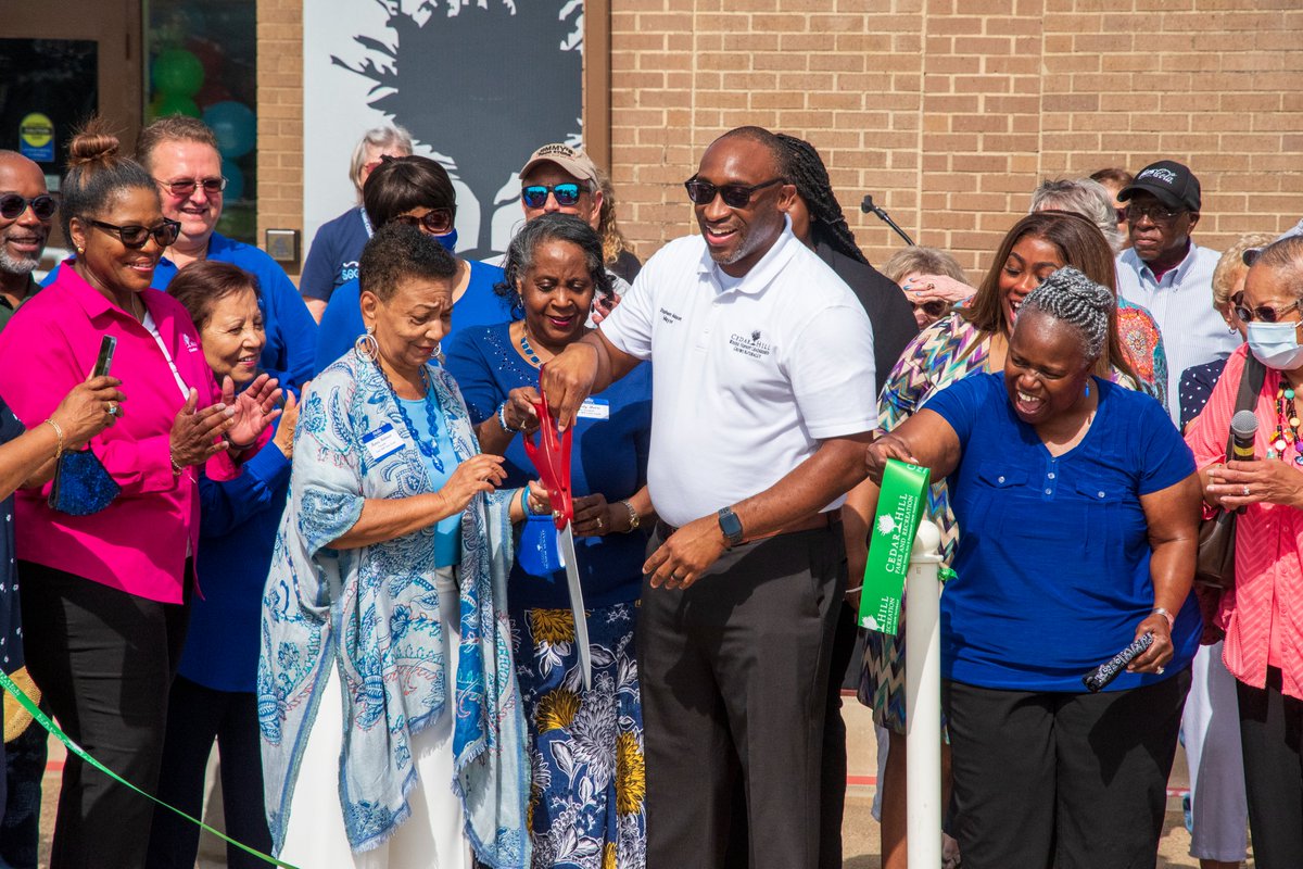 Today was a great day to celebrate the renovation and reopening of the Cedar Hill Senior Center!