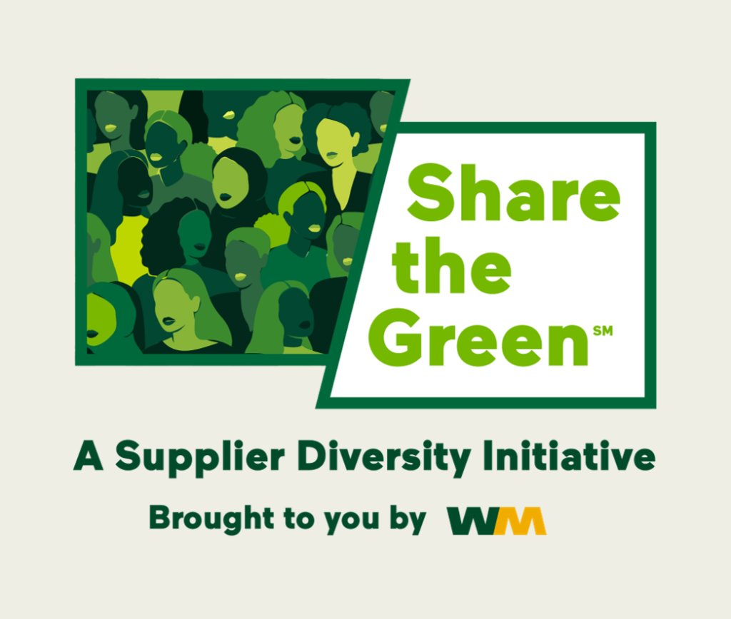 Does your U.S. business have at least 51% female ownership? You can apply to WM’s diversity supplier initiative, Share the Green℠, starting today! Visit sharethegreen.wm.com to learn more and apply.